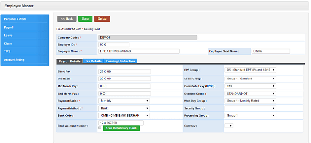 Online ePayroll and HR Management System Malaysia CentralHR