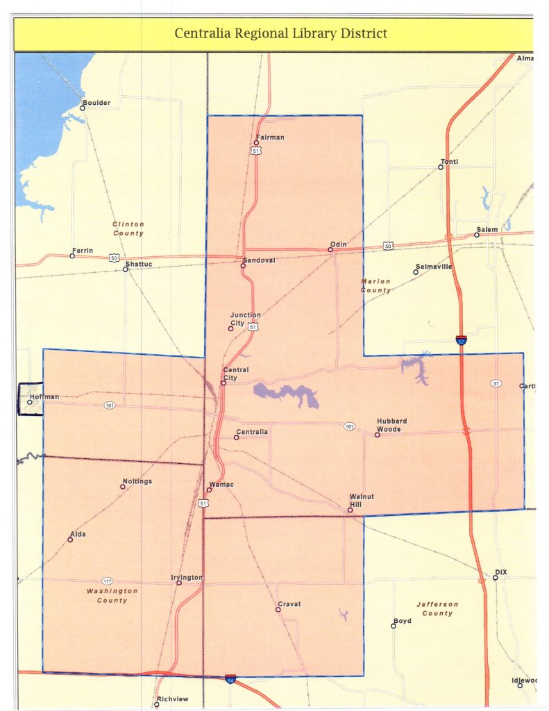 Centralia Library District Map