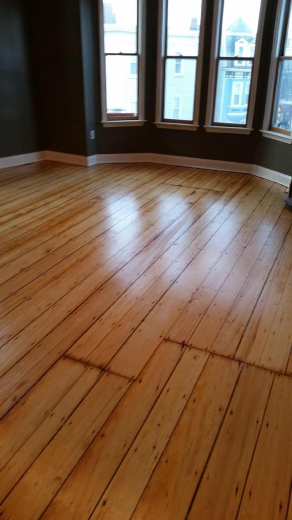 Refinishing Antique Pine Floors in Cambridge, MA Central Mass