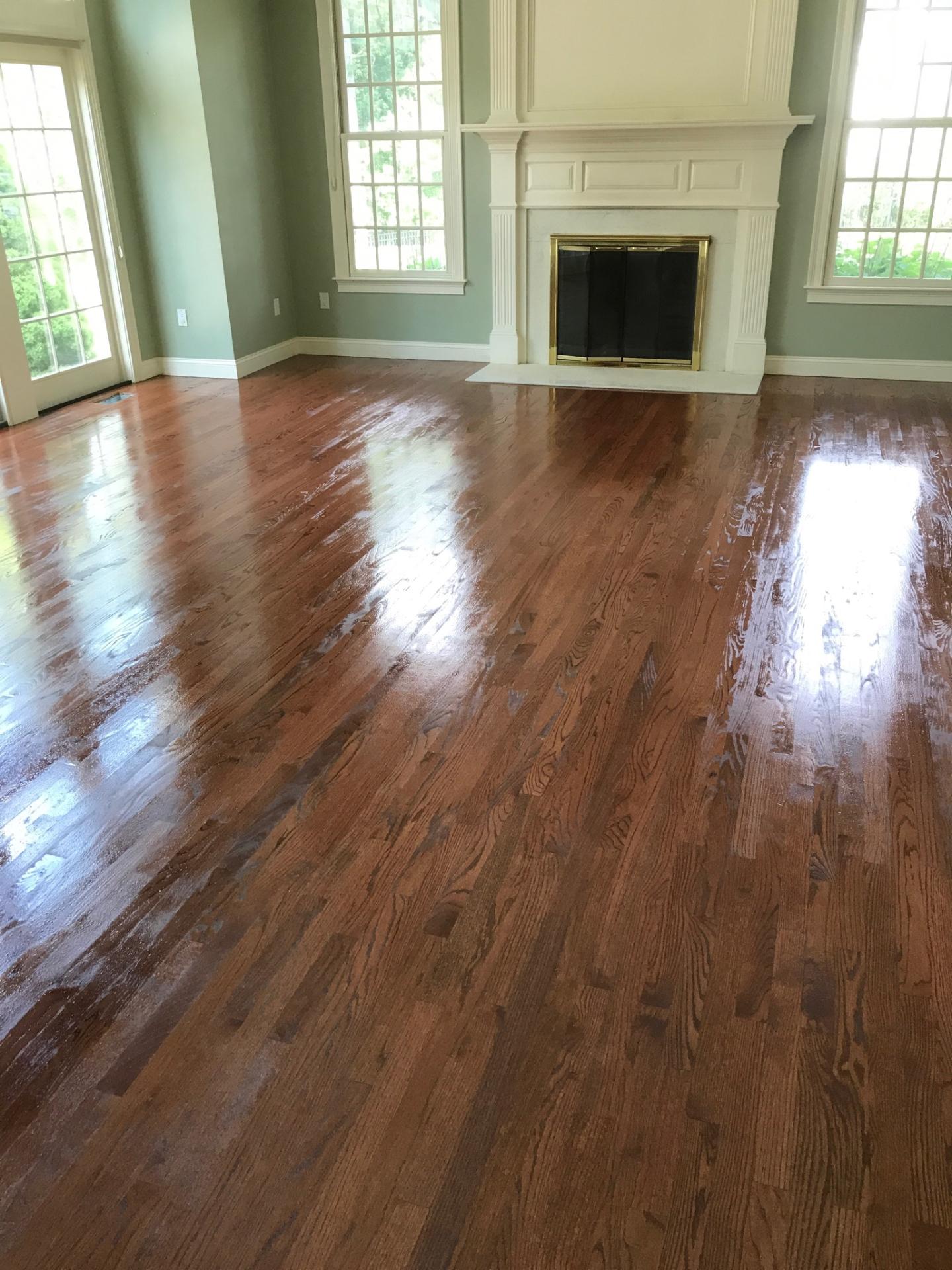 A Custom Mixed Stain on Red Oak Hardwood Floors Central Mass Hardwood