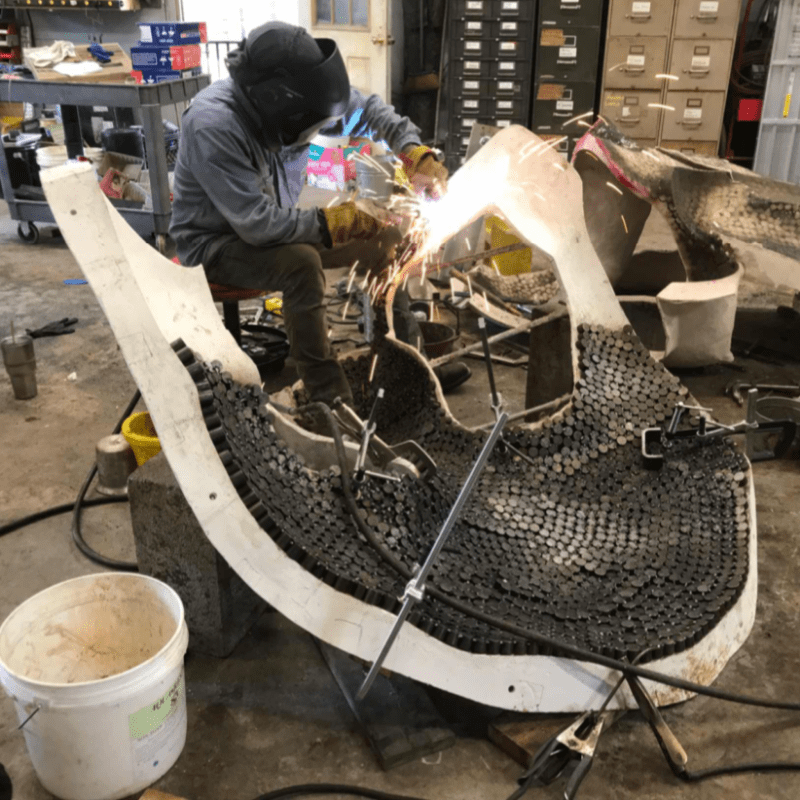Jason Kimes Sculpting with Weathering Steel