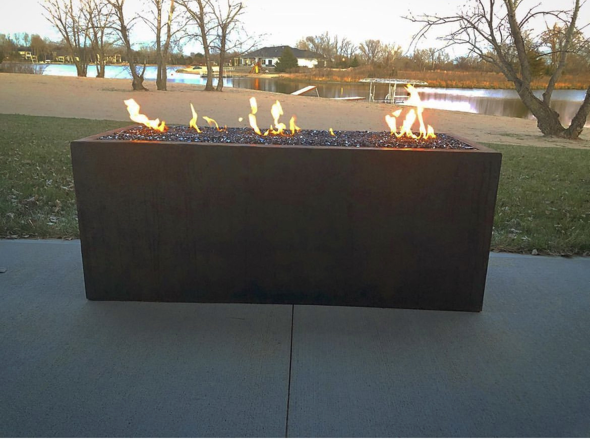 Get the Look Weathering Steel Fire Pits Central Steel Service Inc.