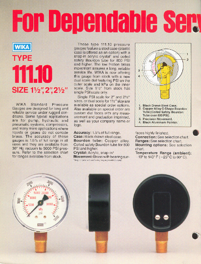 Central Supply Company Catalogs Wika