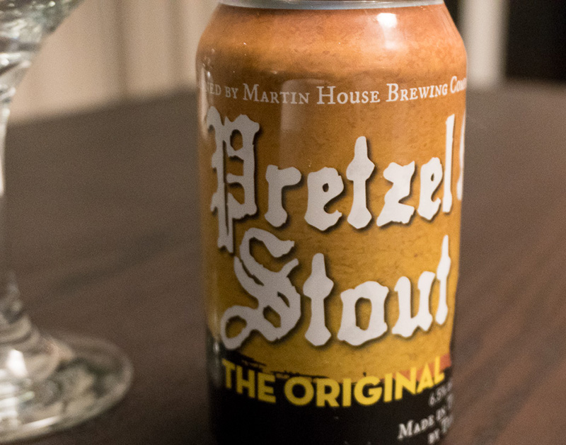 On Tap Martin House Brewing's Pretzel Stout. Central Track