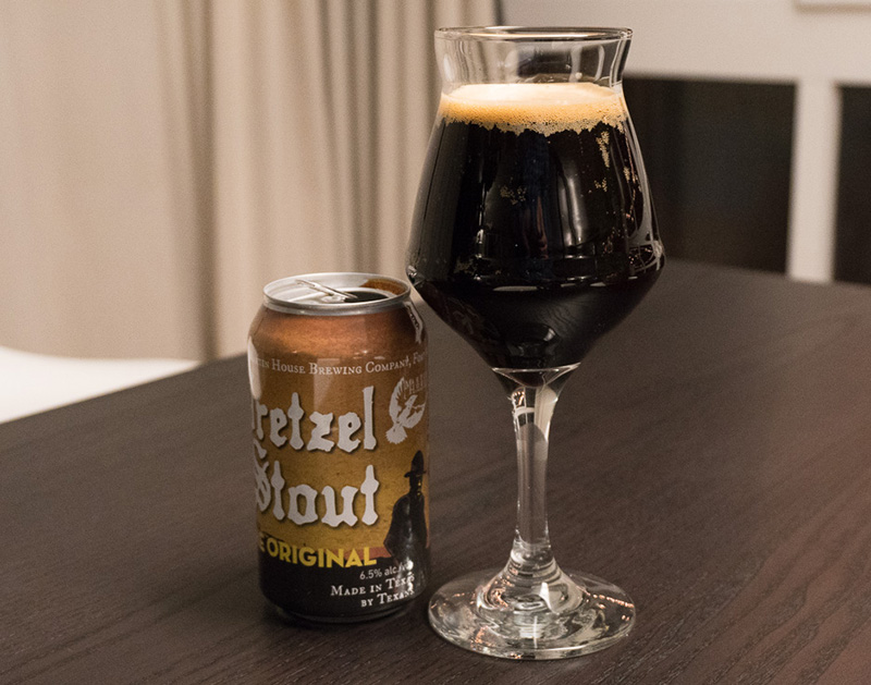 On Tap Martin House Brewing's Pretzel Stout. Central Track