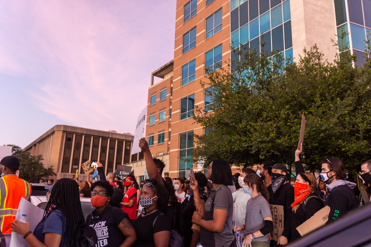 A Brief Look At Dallas' Protests From This Weekend. Central Track