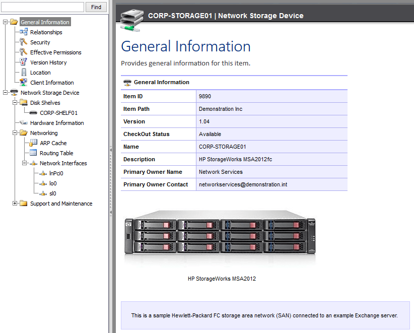 Network Storage Device Documentation Tool Software