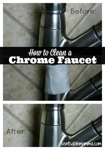 Home house & components fixtures faucets not many things in the kitchen get more use. How to Clean a Chrome Faucet - Centsable Momma