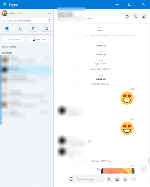 Texts in Skype Interface Have Shrunk