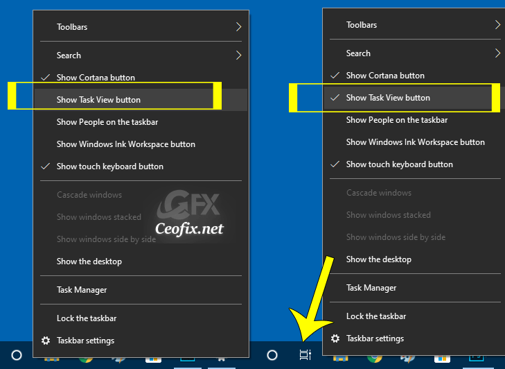 Windows 10 Task View Icon Missing on taskbar