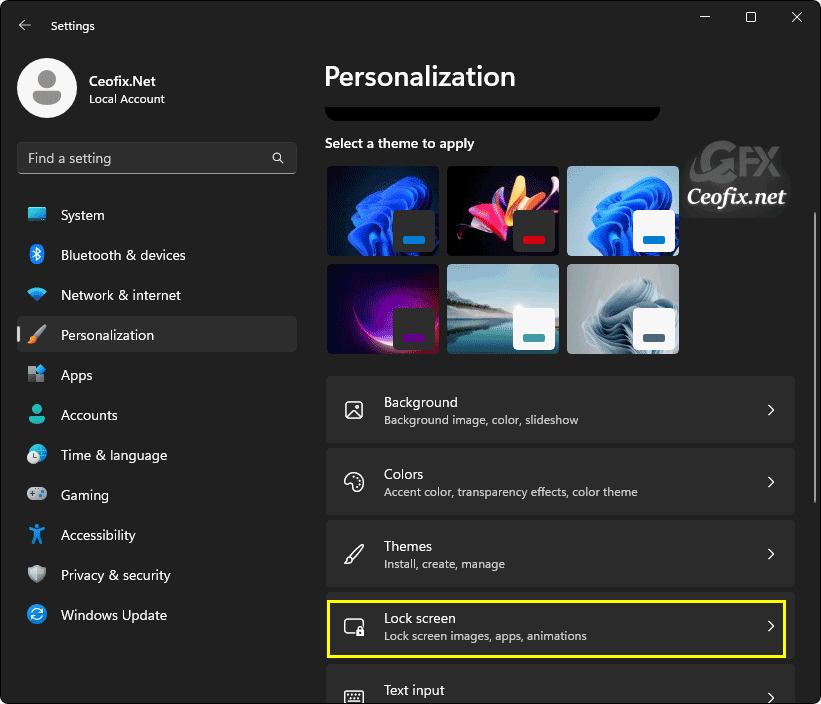 Change Lock Screen Background Custom Image in Windows