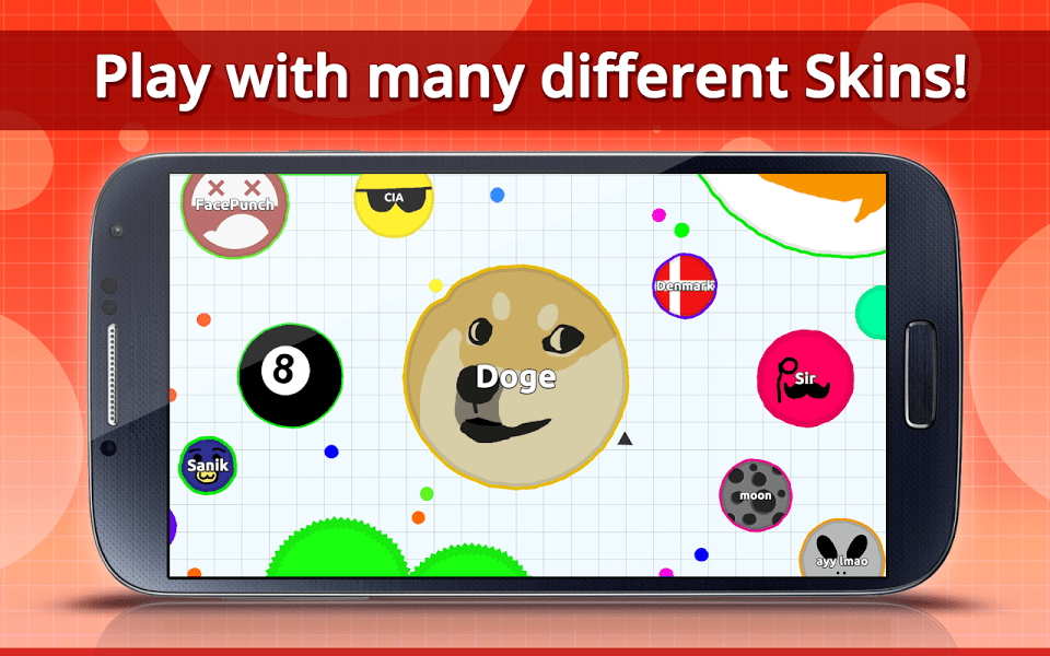 Agar.io Apk İndir Android için Bağımlılık Yapan Oyun