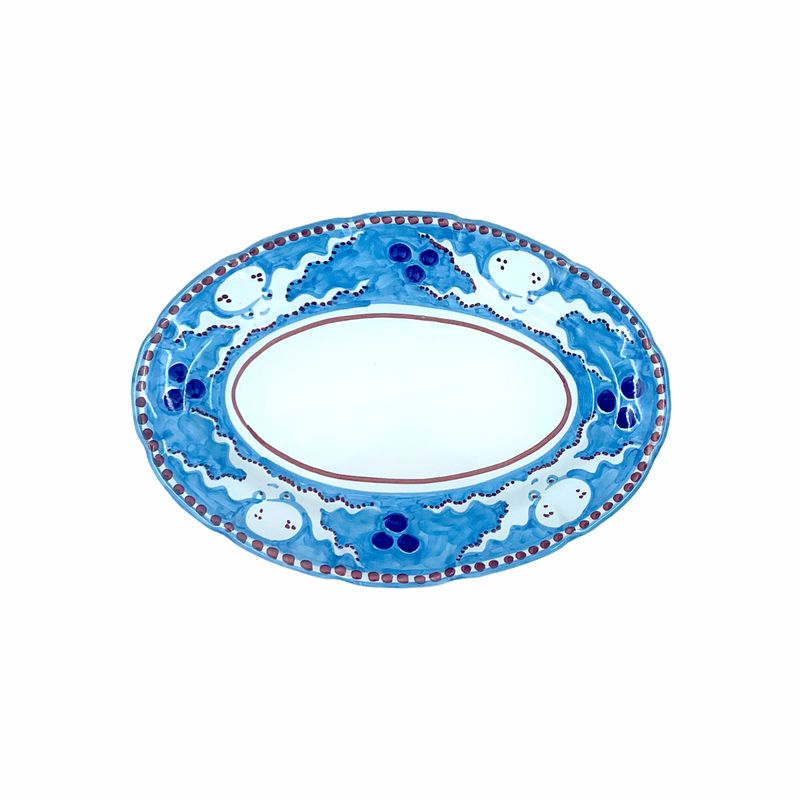 Oval dinner plate cm 42 (16,8 inch) Ceramica Assunta Positano