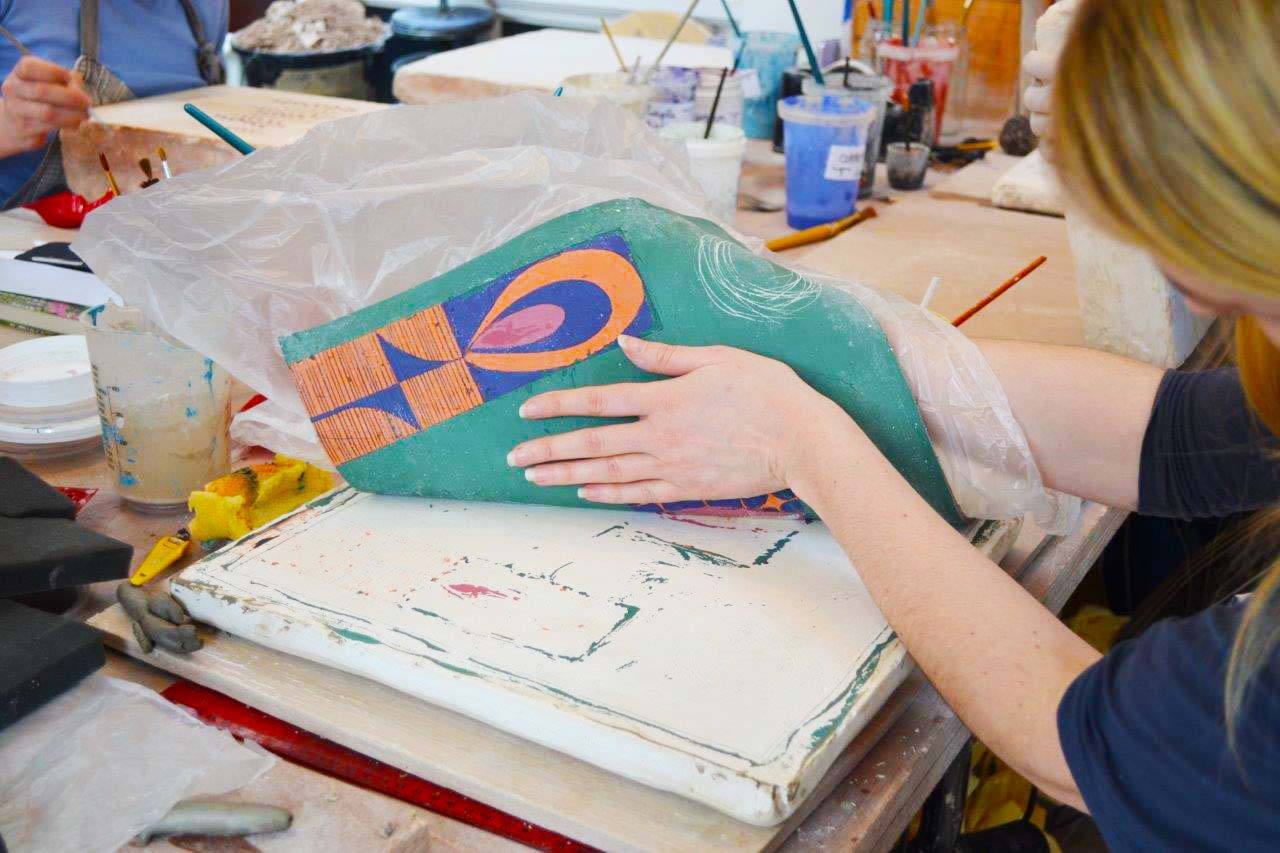 michelle_maher_ceramic_class_monoprint Ceramic Forms