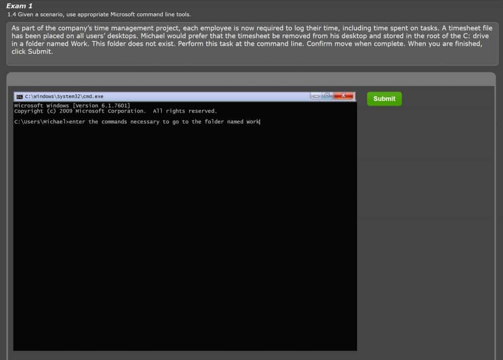 Performance Based Question PBQ CertBlaster