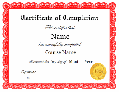 Medical certification for disability exceptions. certificate-of-completion-printable-sheets