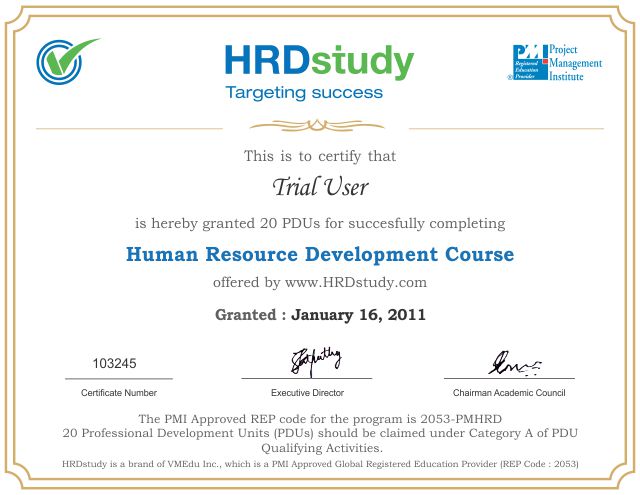 Certificate In Human Resources certificates templates free