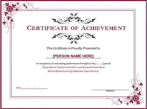 certificate template in word 2007 certificates templates free
