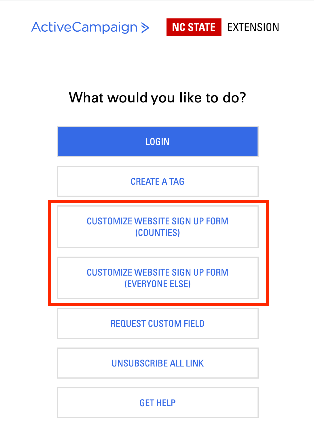 Customize Your Mailing List Sign Up Forms NC State Extension