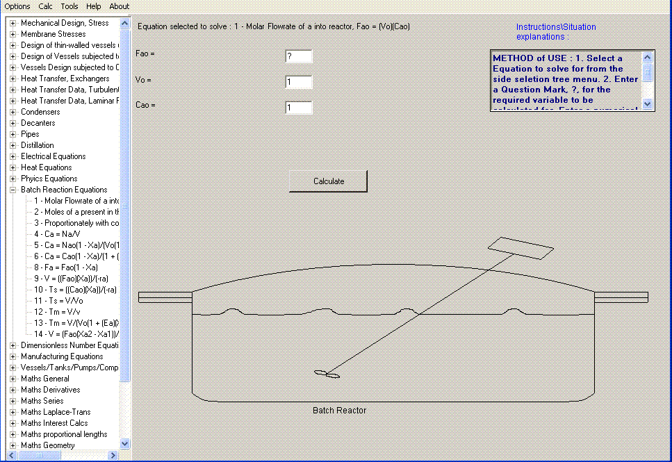 ChemEng Software Design EQUATIONS PRO INFORMATION.