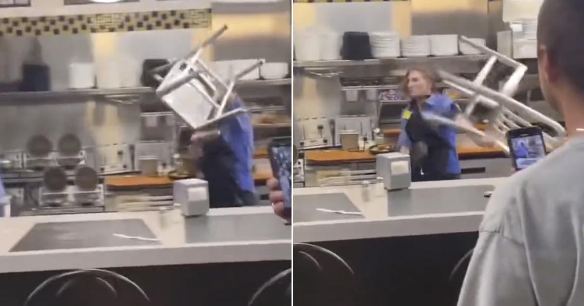Viral Video Shows Waffle House Employee Flawlessly Defend Herself from