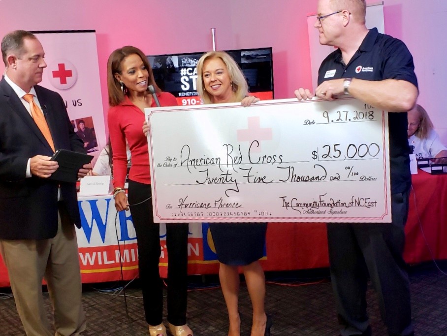 NC Grantmakers Community Foundation of NC East Presents 25,000 Check
