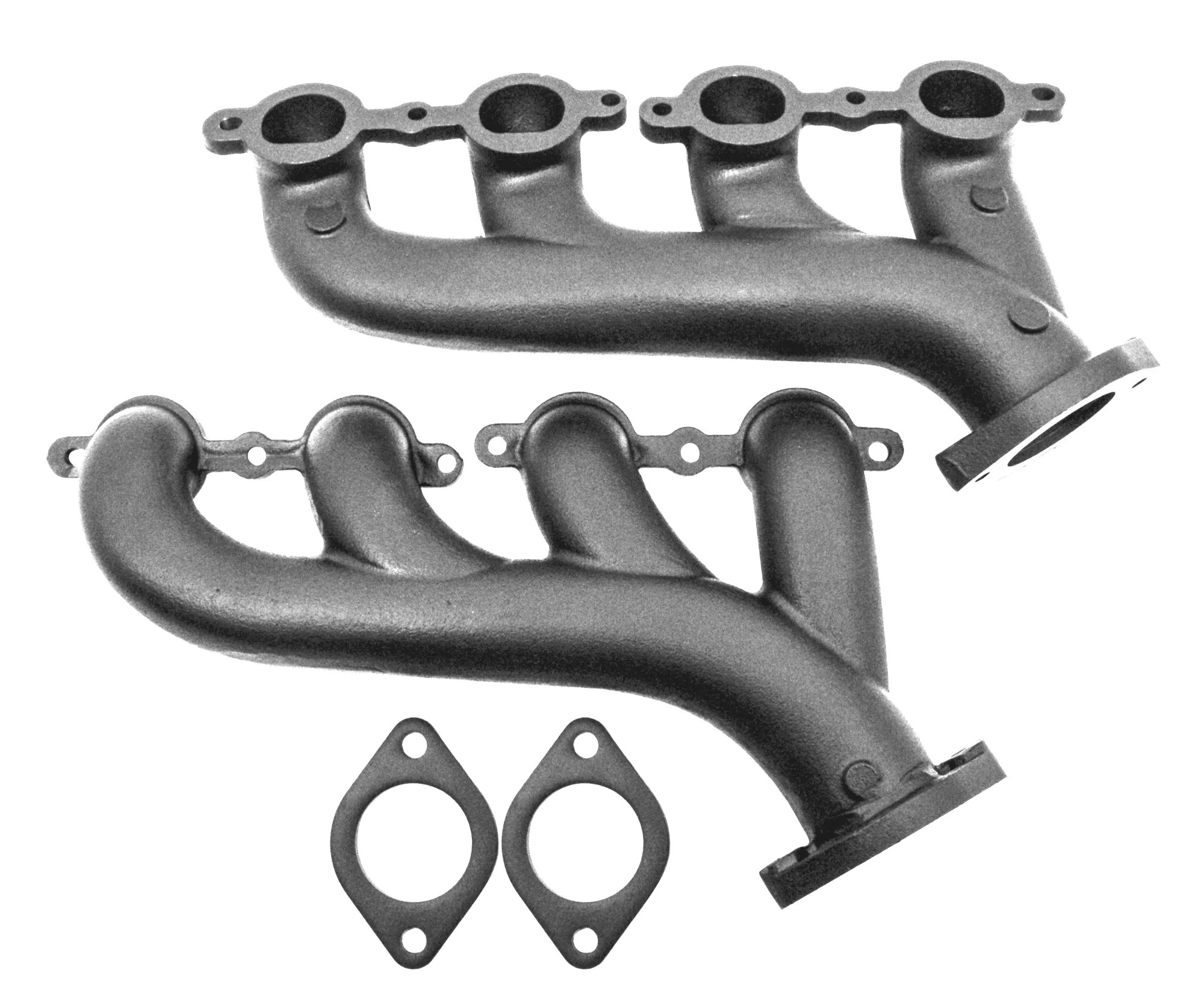 CAST IRON EXHAUST MANIFOLDS 0212 CHEVY LS BASED RAW CFR Performance