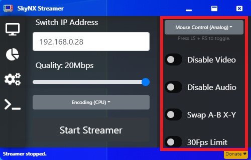 SkyNX PC Remote Play on Nintendo Switch CFWaifu