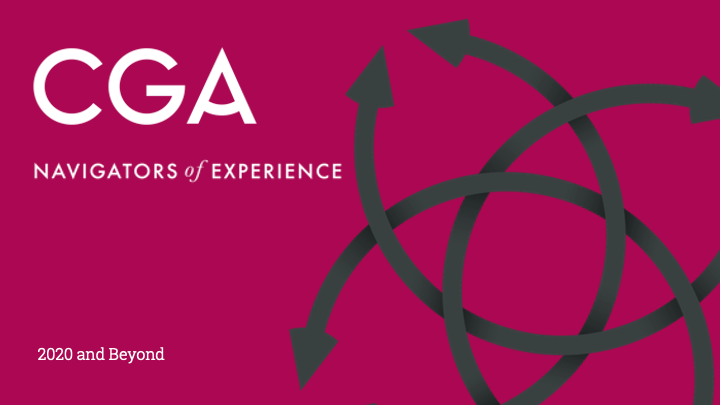 CGA, Navigators of experience