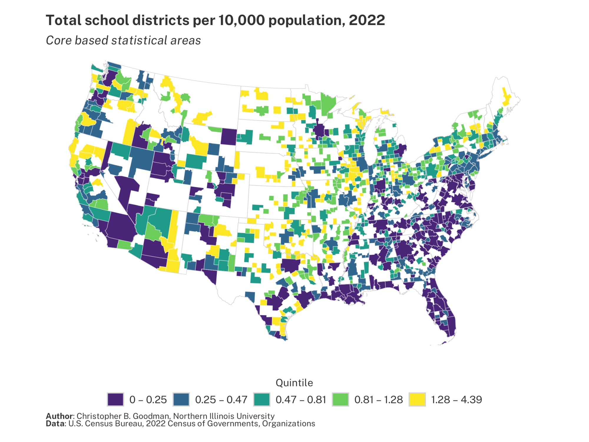 School Districts per Capita Christopher B. Goodman