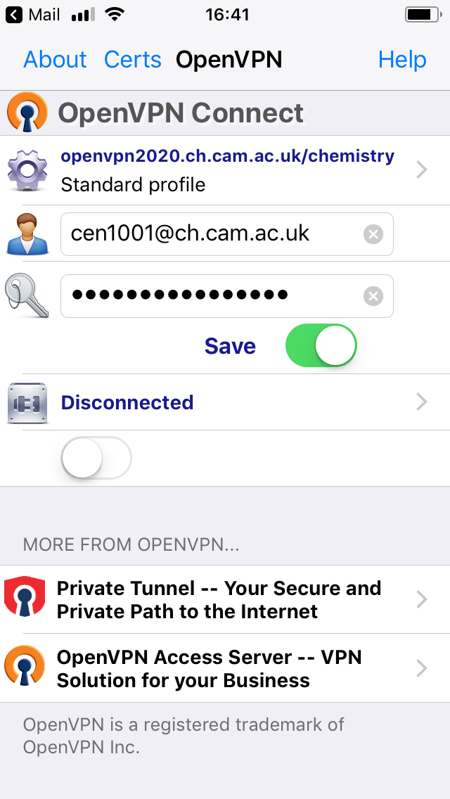 OpenVPN on iOS (iPhone/iPad) Computing