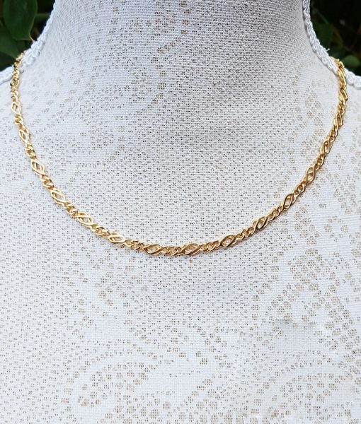 Solid Fine 9ct Gold 4mm Celtic Links Necklace for Men & Ladies 16"18"