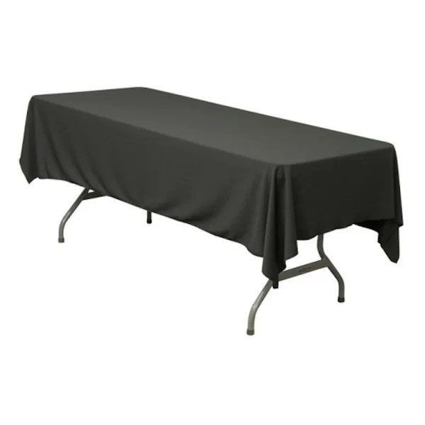 Black Tablecloth for Standard Trestle Table Hire