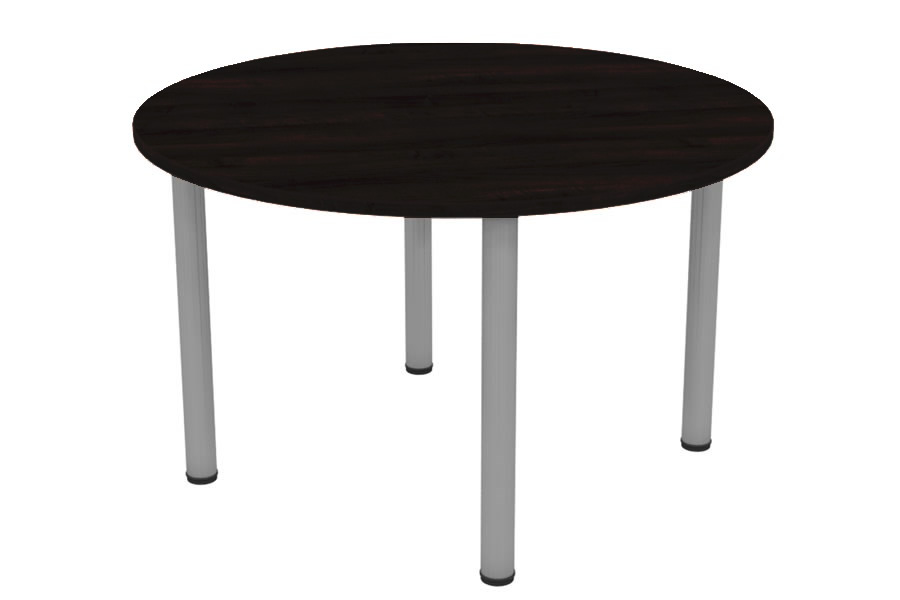 Black Round Office Meeting Table Seats 4 Nene