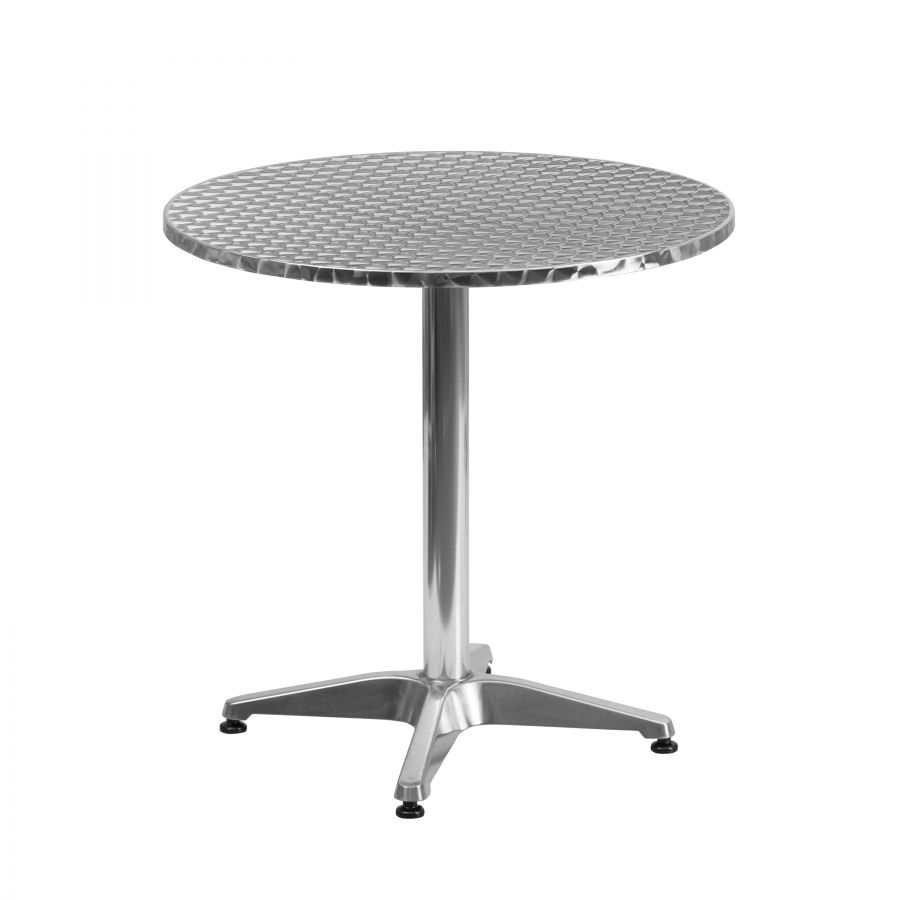 Budget Collection 28" Round Aluminum and Stainless Steel Restaurant