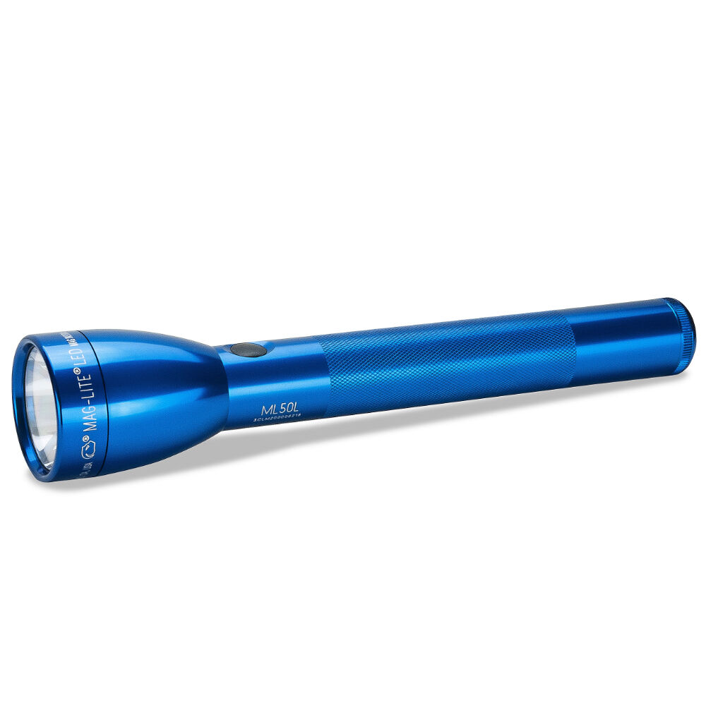 NEW MAGLITE 3C Cell ML50L BLUE LED Flashlight Made in USA Maglite