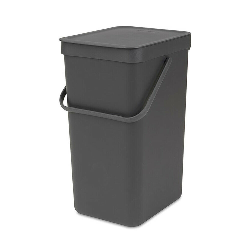 BRABANTIA WASTE BIN SORT & GO 16 LITRE , GREY Brabantia