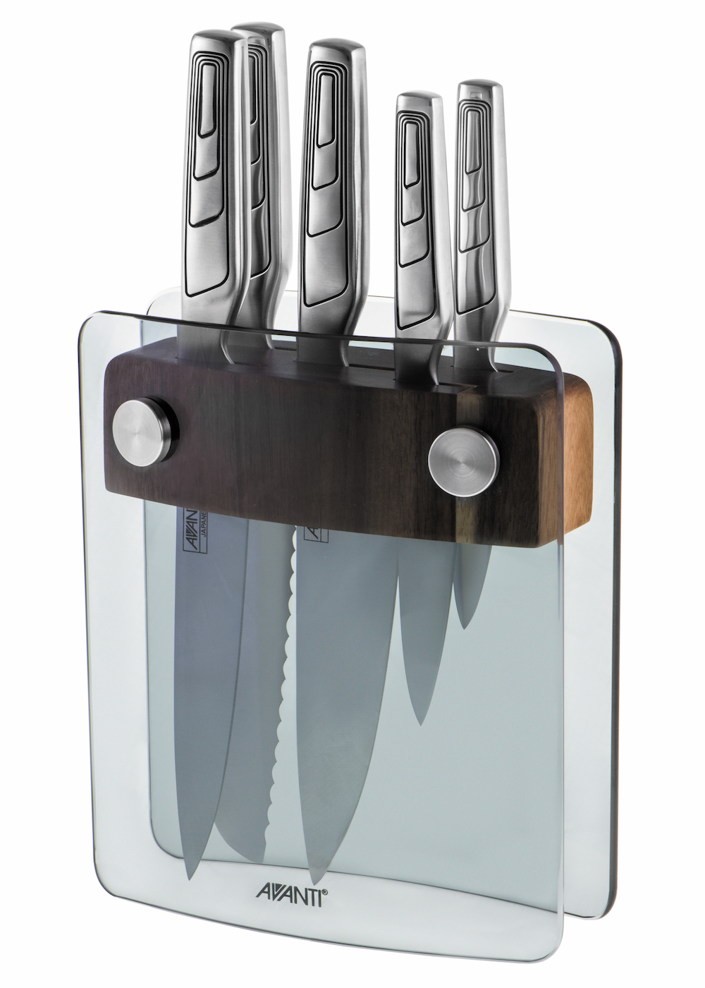 New AVANTI 6pc 78889 ELITE Knife Block Set 6 Piece Kitchen Knives Chef