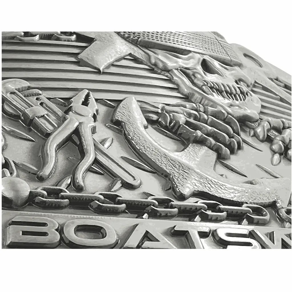 ChallengeCoinUSA Boatswain`s Mate Custom 4.25 inch Belt Buckle