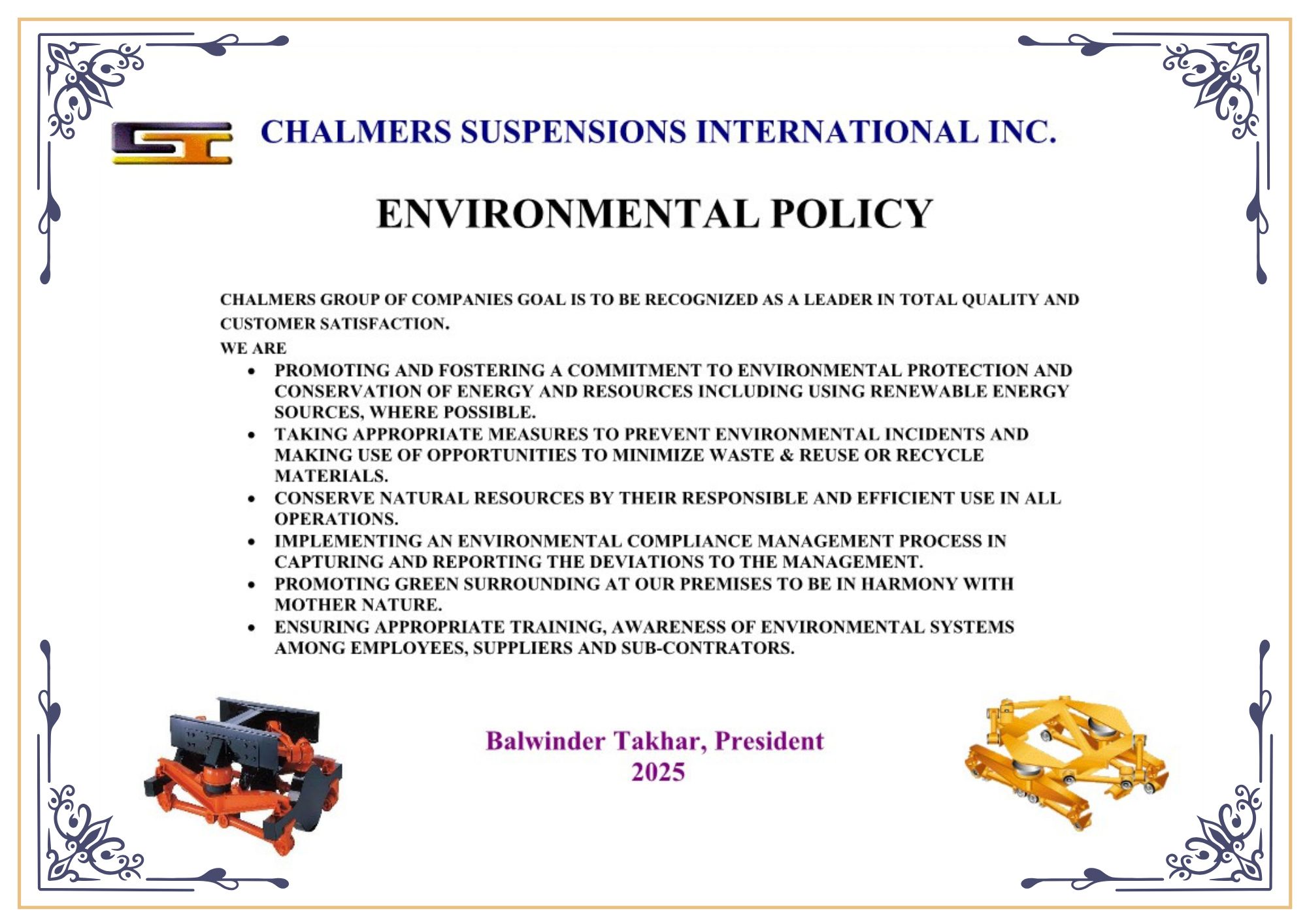 Chalmers Suspensions