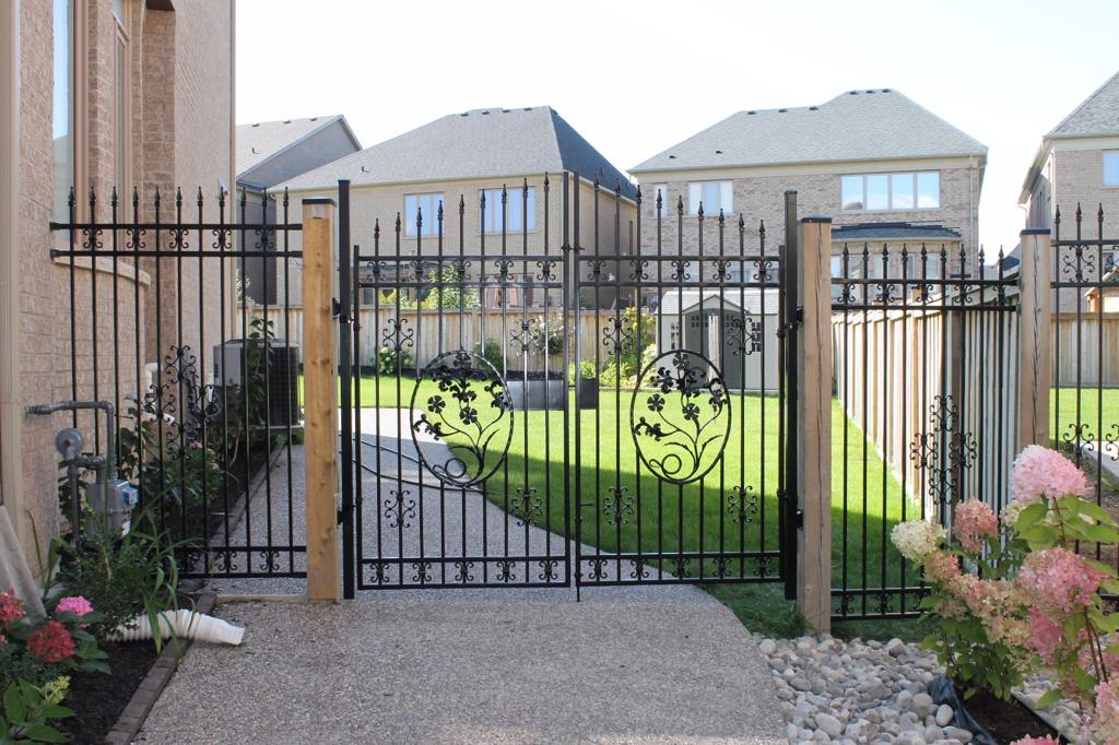 Residential Exterior Wrought Iron Gates