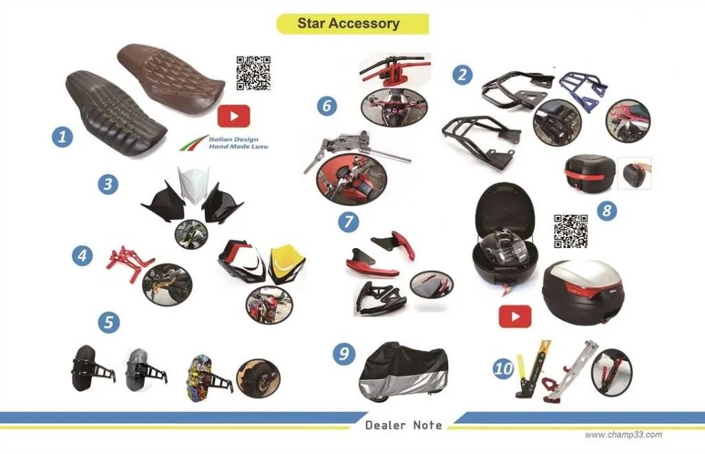 champ33 electric motorcycle accessory or Modification parts