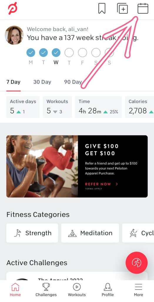 Here's How to Find Everything in the 2022 Peloton App Update