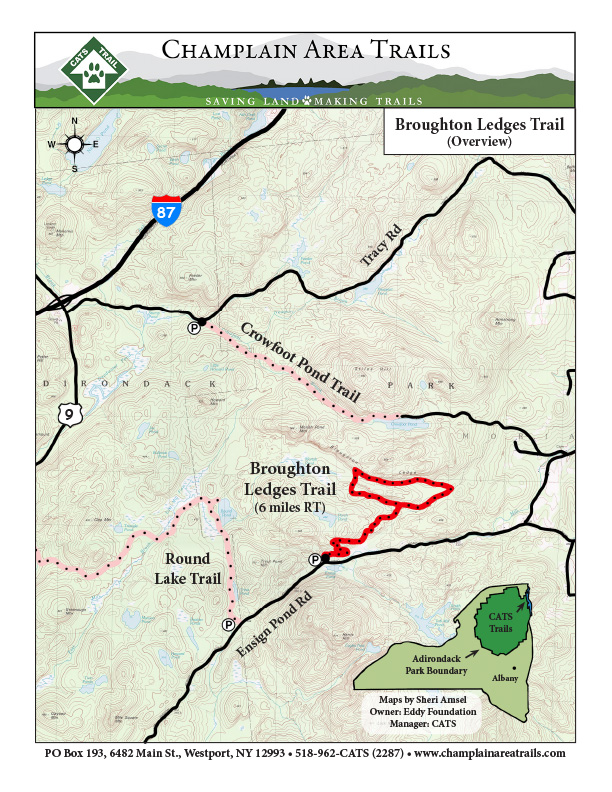 Champlain Area Trails Broughton Ledges Trail