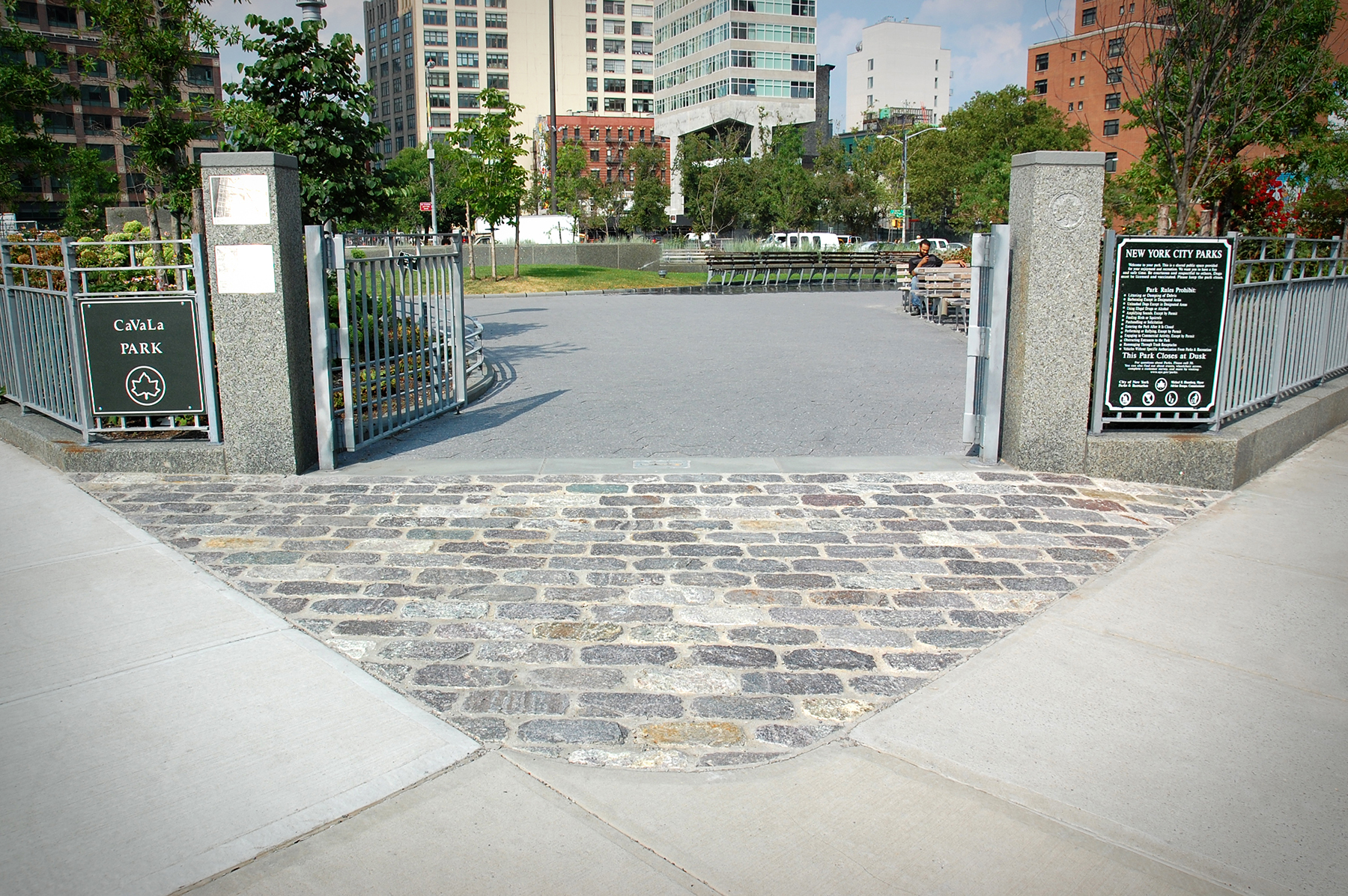 Natural Stone Fixtures for NYC Parks & Rec Champlain Stone