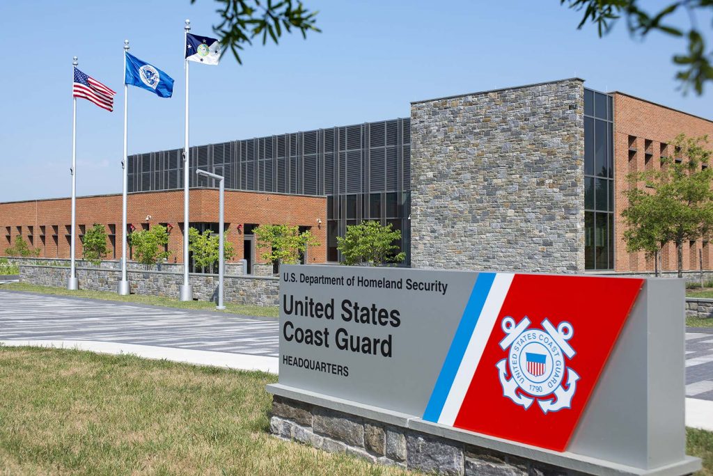 Natural Stone Building Veneer & Walls for USCG Headquarters