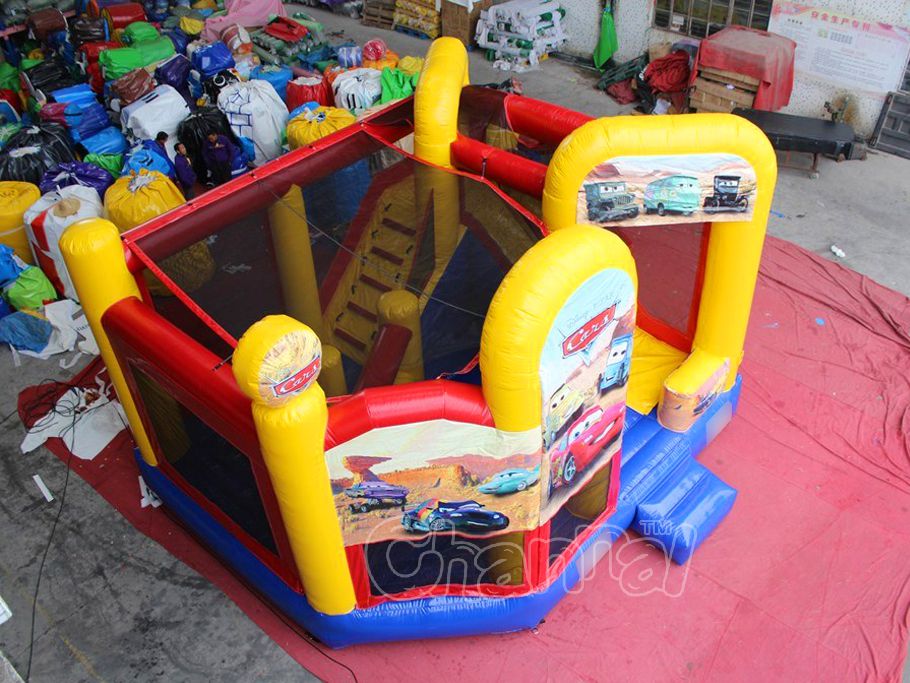 Cars 6 In 1 Inflatable Combo Channal Inflatables