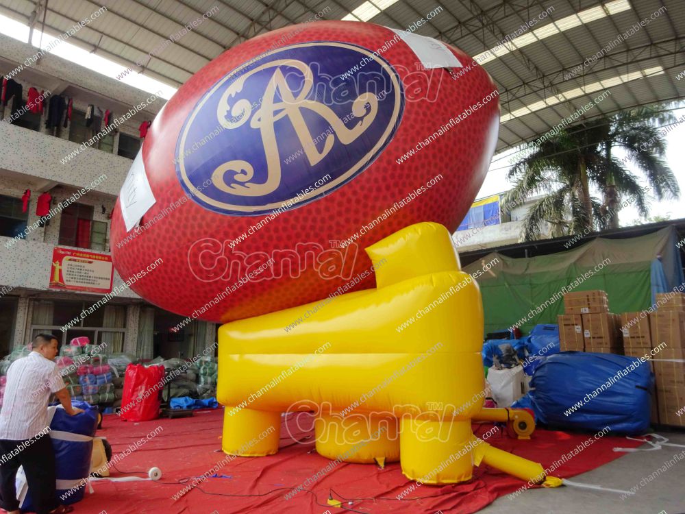 Custom Giant Inflatable Football Channal Inflatables