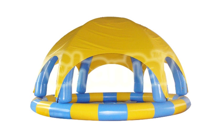 Inflatable Pool With Dome Tent Channal Inflatables