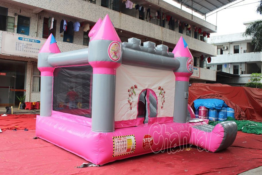 Inflatable Nylon Princess Castle Combo Channal Inflatables